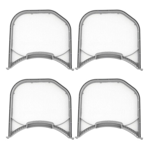 4X Dryer Lint Filter Assembly Compatible for  Electronics ADQ56656401 Dryer Lint Screen Filter