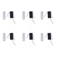 6X Universal Ceiling Fan Remote Control Kit Replacement, 6-Speed & Timing, Remote Replacement for Ceiling Fan Light