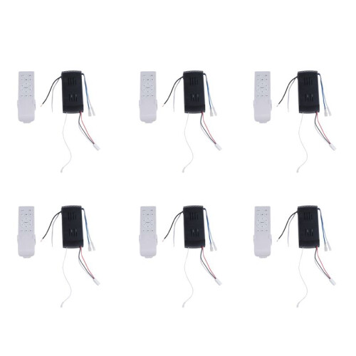 6X Universal Ceiling Fan Remote Control Kit Replacement, 6-Speed & Timing, Remote Replacement for  Ceiling Fan Light