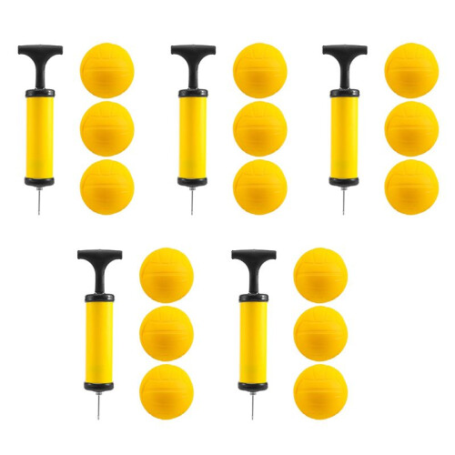 Viminston Roundnet Game  Replaceable Competitive Balls  Volleyball 15-Pack with Pump