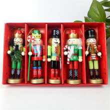 10 StüCk 12 cm Nussknacker Weihnachtssoldat Ornament Puppe Weihnachtsfigur Ornament Schreibtischdekoration