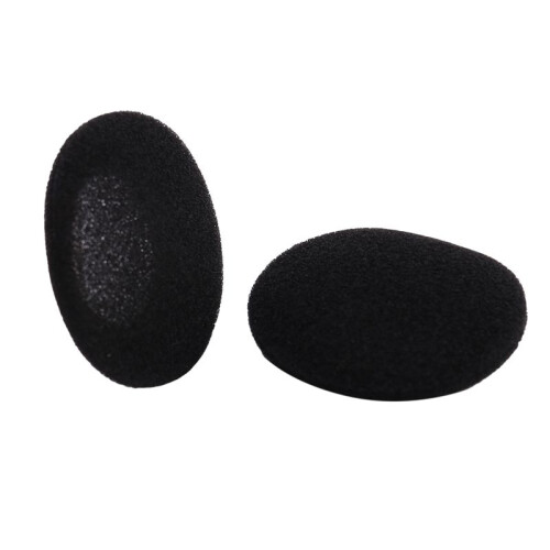 100 Eponges Douces Protection de L'Oreille Noir pour Casque de 5 cm 2