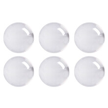 6X Transparent Color Glass Crystal Healing Sphere Photography Props Decor 30Mm