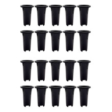 20Pcs Plastic Deep Plant Nursery Pots, Thick Stable Tall Tree Pots, Reusable Tall Seedling Plant Container Pots, Deep