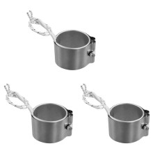 3X Aquecedor de Banda de Aço Inoxidável com Potência de 220 V, Diâmetro Interno de 50 mm para Equipamentos Eletrônicos Joyous