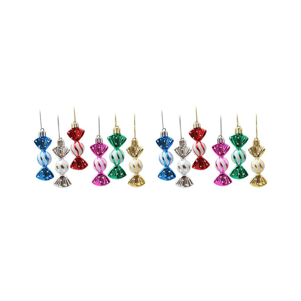 Semoic 48Pcs Christmas Tree Decoration Ornaments For Christmas Hanging Seasonal Decoration Holiday Decoration