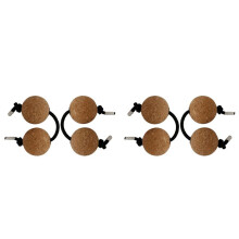 Shaker 4 Paires Cork Kashaka Shaker Asalato Instrument Instrument Ă Percussion Classique Africain Balles pour la Musique