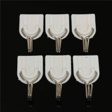 30 Pieces Wall Door Hook Towel Holder Self-Adhesive Bathroom Kitchen Glue Hook White