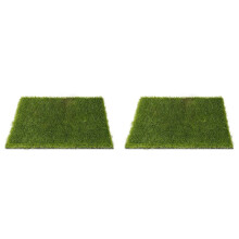 2X Herbe Artificielle, Gazon Artificiel Professionnel D'Extérieur pour Animaux Domestiques, Entrée, Patio, Jardin, Tapis, Pelouse, 50 X 60 cm