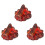 3X LED Artificial Fire Flame Light, Flameless Fireplace Light LED Fireplace with Realistic Log Wood Burning Flame 1
