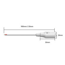 2X Water Leakage Alarm Detector with Wired Sensor 1 Meter Cable Water Level Sensor Probe Dual Metal Poles