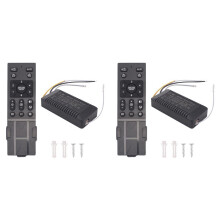 2X Ceiling Fan Remote Control Kit with 6 Speed Settings, Replacement Ceiling Fan Remote, Dimming Controls, 110-265V