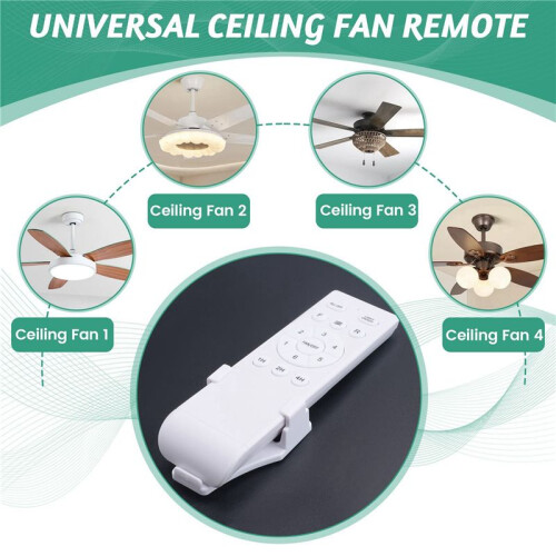 5X Universal Ceiling Fan Remote Control Kit Replacement, 6-Speed & Timing, Remote Replacement for  Ceiling Fan Light 2