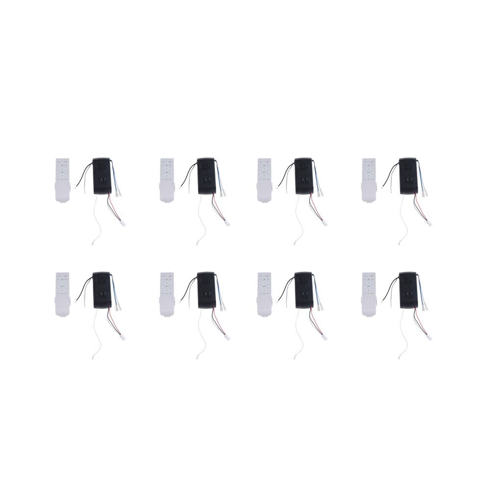 Light 8X Universal Ceiling Fan Remote Control Kit Replacement, 6-Speed & Timing, Remote Replacement For Ceiling Fan