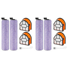 4x Paquete de Filtro y Cepillo de Repuesto WDB1F2 para Piezas de Aspiradora Hydrovac WD101 WD201 WD100 WD200 AW201