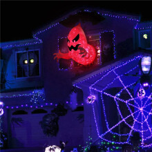 3Stück 1M X 0,9M Halloween Aufblasbarer Geist Horror Fenster Geist Faltbarer Ballon Outdoor Hof Garten Dekoration Party Tool
