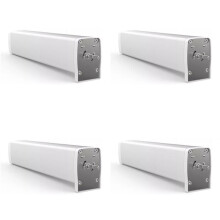 4X Motor de Cortina Inteligente Tuya Zigbee Abridor de Cortinas Elétrico Super Silencioso para Trilho de Cortina Controle Remoto para Alexa Plugue UE