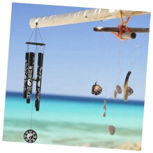 2X Extra Kleiner Bagua-Windspiel-Anhänger, Chinesisches Feng Shui-Ornament, Gedenk-Windspiel, Glücks-Windspiel-Anhänger