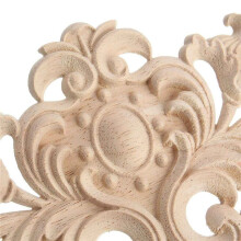 12pcs Wood Cabinet Furniture Carving Corner Wood Ornament Wood Ornaments Handmade