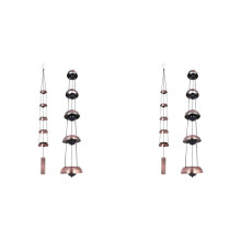 2X Temple Wind Bell - Memorial Bell Wind Chime for Unique Gift, Feng Shui Wind Chime for Outdoor Decoration in Yard
