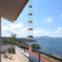 2X Temple Wind Bell - Memorial Bell Wind Chime for Unique Gift, Feng Shui Wind Chime for Outdoor Decoration in Yard