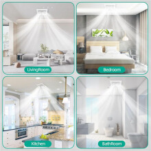 6X Bathroom Exhaust Fan Cover with Springs Replacement Parts for Square Ceiling or Wall-Mount Exhaust Fan, Bathroom
