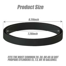 Ring Base for Propane Cylinder Tank,4pcs Propane Tank Protective Spacer Base,Fits 20-40lb(5-10 Gallons)Propane Cylinders