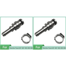 2X Stainless Steel Nipple Connector for Puzzi 8/1 10/1 100 200 300 Spray Cleaning Machine Replacement Connector