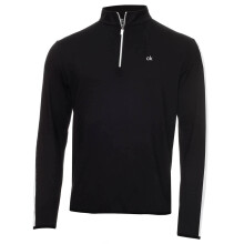(XXXL, Black/White) Calvin Klein Mens 2026 Striped Sleeves Newport 1/4 Zip Sweater