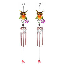 Home Fashion Decoration Metal Wind Chime Owl Wind Chime Garden Outdoor Decoration Pendant Gift Accessories Tools C