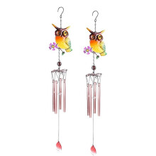 Home Fashion Decoration Metal Wind Chime Owl Wind Chime Garden Outdoor Decoration Pendant Gift Accessories Tools D