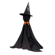 LED Glowing Black Halloween Decoration Standing Porch Garden Black Regular Hat