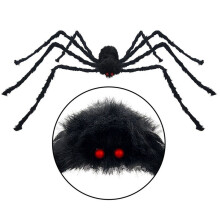 2st 50 cm Svart Spider Halloween-Dekoration Spökhusrekvisita Inomhus Utomhus Jättedekor