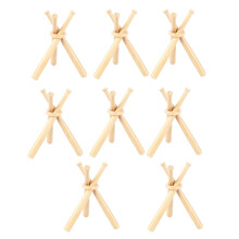8 Sets Honkbalstandaard Honkbalhouders voor Ballen Display Honkbalknuppel Houten Displaystandaard Houder Display Honkbal