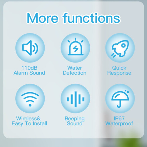 IP67 Water Immersing Sensor Tuya Zigbee Flood Water Leak Detector  Alarm Security Soaking Sensor for  Home 2