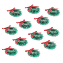 48PCS Christmas Wreath Artificial Garland Christmas Tree Pendant Christmas Dollhouse Embellishments