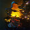 Halloween Witch Ornament with Lantern  Saving Resin Statue for Garden Courtyard Decor White 4
