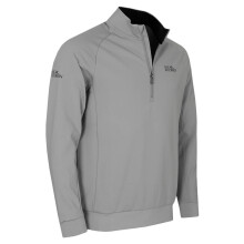 (M, Light Grey/Black) Oscar Jacobson Mens Trent Tour Comfort Stretch Golf Sweater