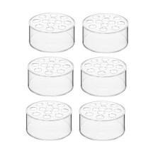 Simple Vase Household Wedding Table Vase 12-Hole Round Transparent Flower Box Insert Vase