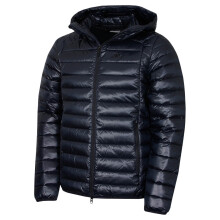 (XL, JL Navy) J.Lindeberg Mens Oden Light Down Hood Feather Down Golf Jacket