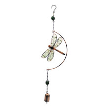 Dragonfly Luminous Wind Chime Waterproof Wind Spinner Outdoor Window Hanging Decor for Patio Garden