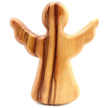 Angel Olive Wood Baptism Prayer Decoration Wooden Crafts Ornaments Gift,Spread Wings
