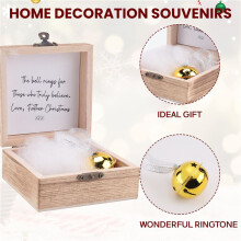 Christmas Magical Faith Bell, Christmas Souvenir Magical Faith Bell, Christmas Tree Home Decor Souvenir Gold