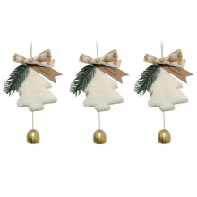 Ciondolo Albero di Natale, Ciondolo Campana di Buon Anno, Decorazioni per La Casa di Buon Natale, Ornamenti Natalizi, Regali di Coppia D