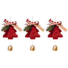 Ciondolo Albero di Natale, Ciondolo Campana di Buon Anno, Decorazioni per La Casa di Buon Natale, Ornamenti Natalizi, Regali di Coppia A