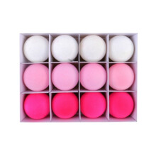 12 Sztuk Wiszących Kul Świątecznych, Kule Świąteczne, Kule Świąteczne DIY, Pluszowe Okrągłe Kule, Pudełko na Prezenty, Ozdoby Choinkowe B