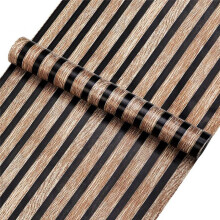 Wood Striped Wallpaper Background Wall Desk Cabinet Renovation Sticker Self-Pasting Wallpaper B