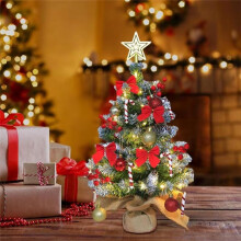 Albero di Natale In Miniatura Ornamento da Tavolo di Natale Albero di Natale In Miniatura Decorativo Decorazione da Tavolo per Albero di Natale C