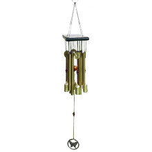 Decorative Wind Bell 26Inches Wooden Wind Bells Outdoor Wind Chimes Melody Sympathy Garden Decor Copper Butterfly Deep