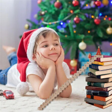 Trätrappa Klättring Julkalender, Tomtens Trappa Nedräkningskalender, Julnedräkningsdekoration (2 St)